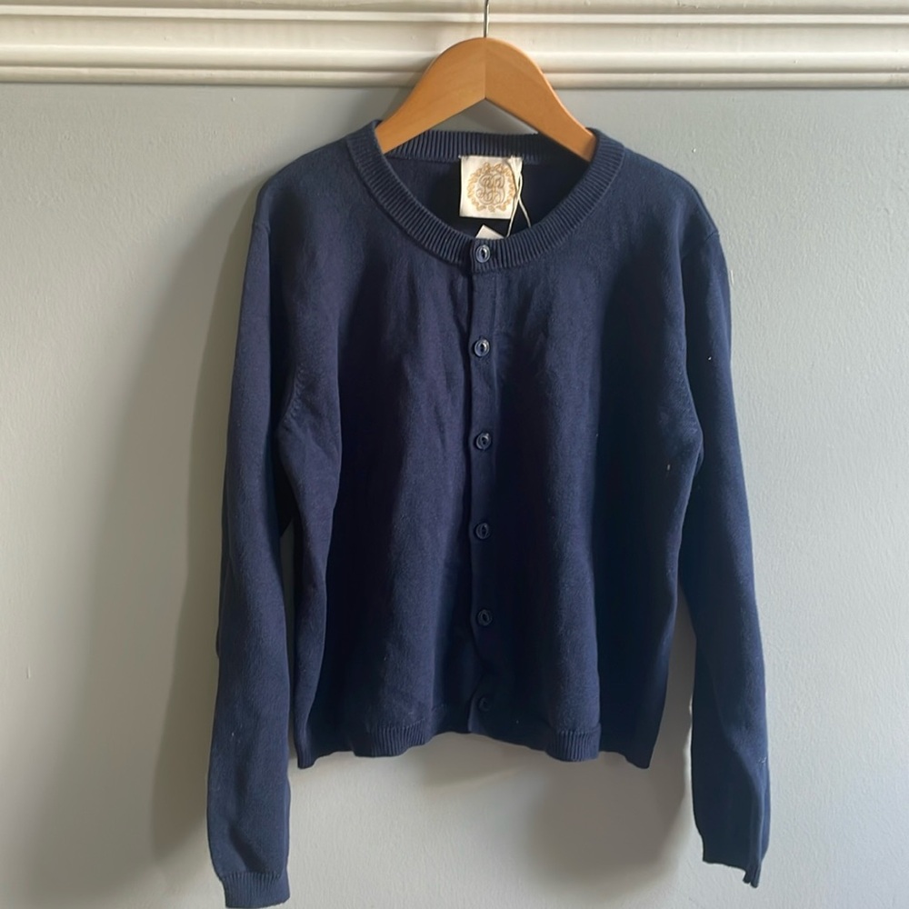 The Beaufort bonnet company girls navy sweater size 8 NWT
